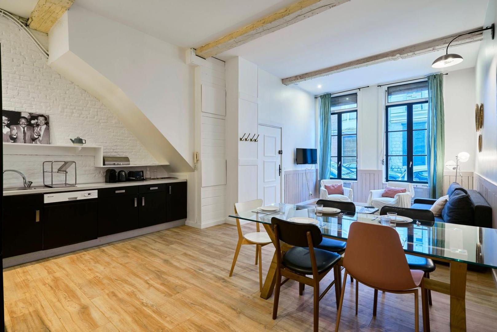 Old Lille: Charming Renovated Apartment Extérieur photo